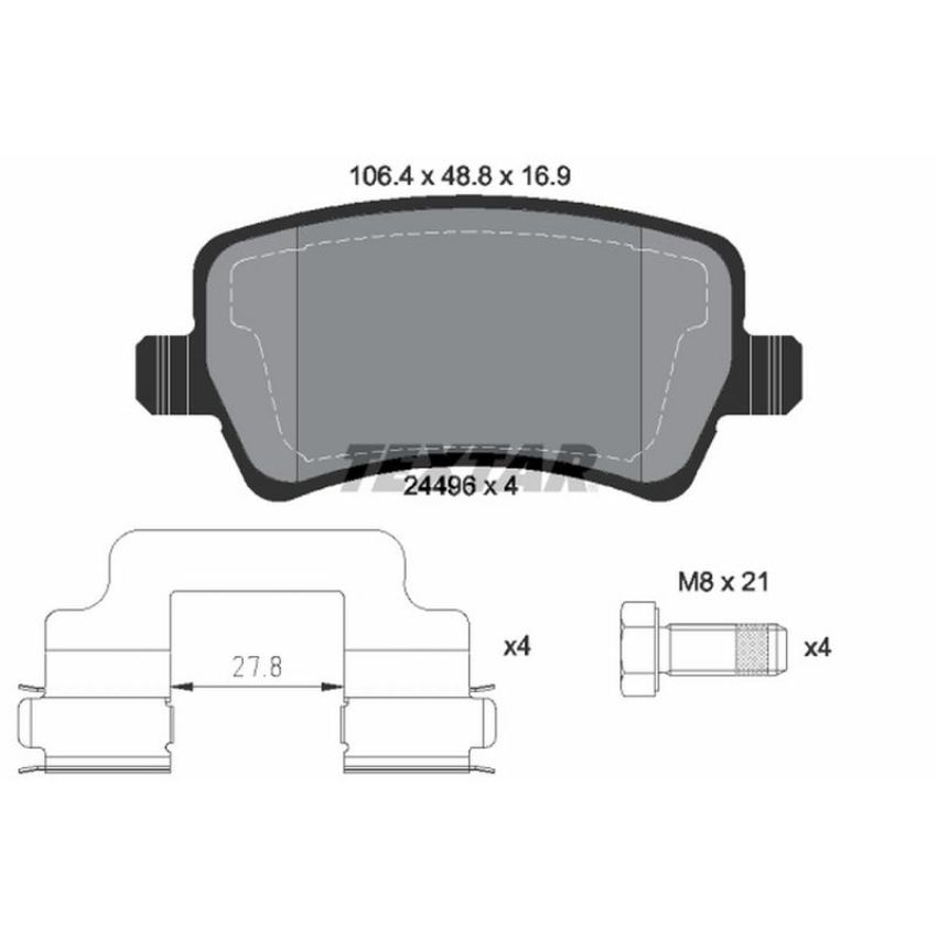 TEXTAR 2449601 Brake Pad Set