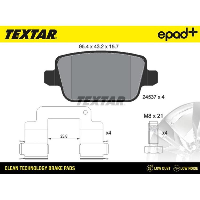 TEXTAR 2453701CP Brake Pad Set