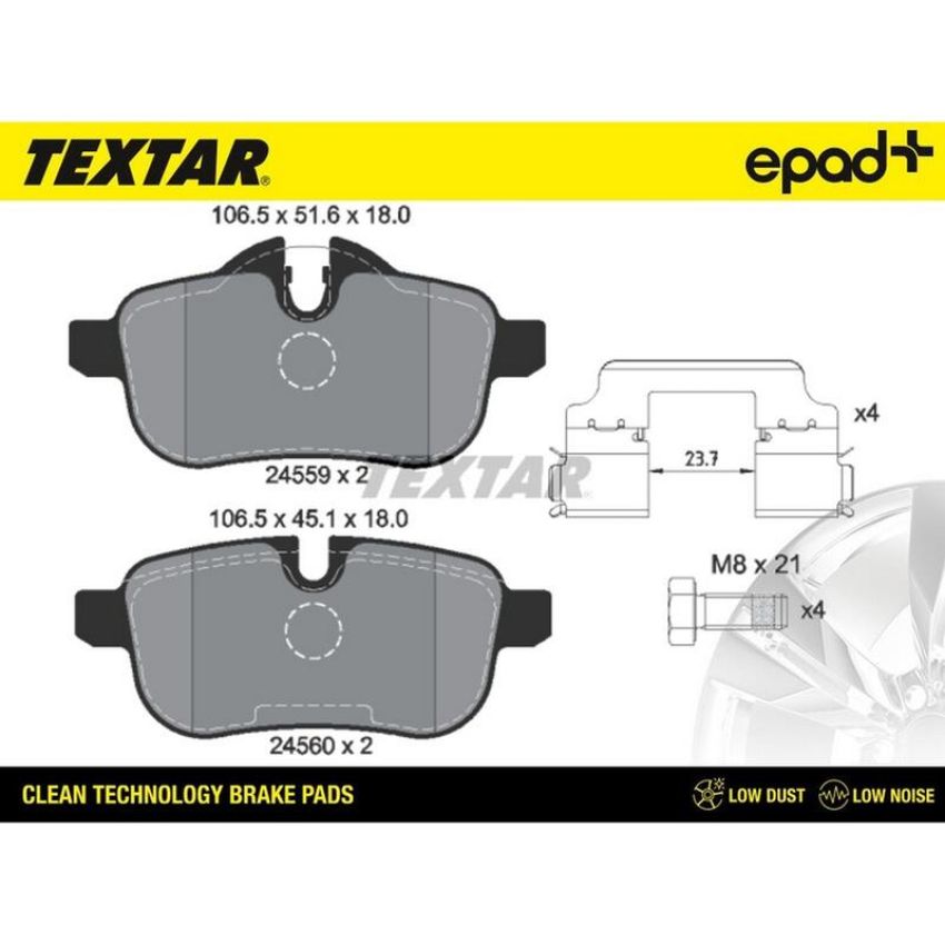 TEXTAR 2455901CP Brake Pad Set