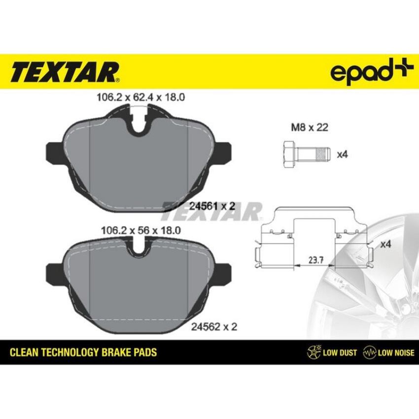 TEXTAR 2456101CP Brake Pad Set