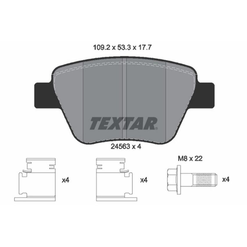TEXTAR 2456301 Brake Pad Set