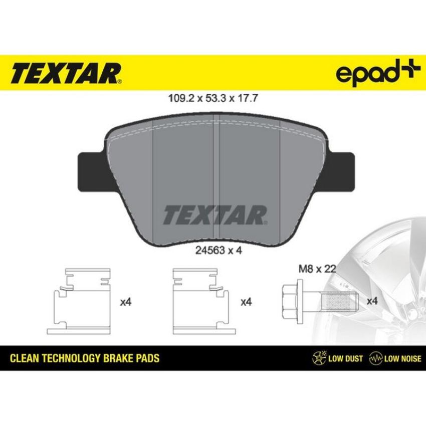 TEXTAR 2456301CP Brake Pad Set