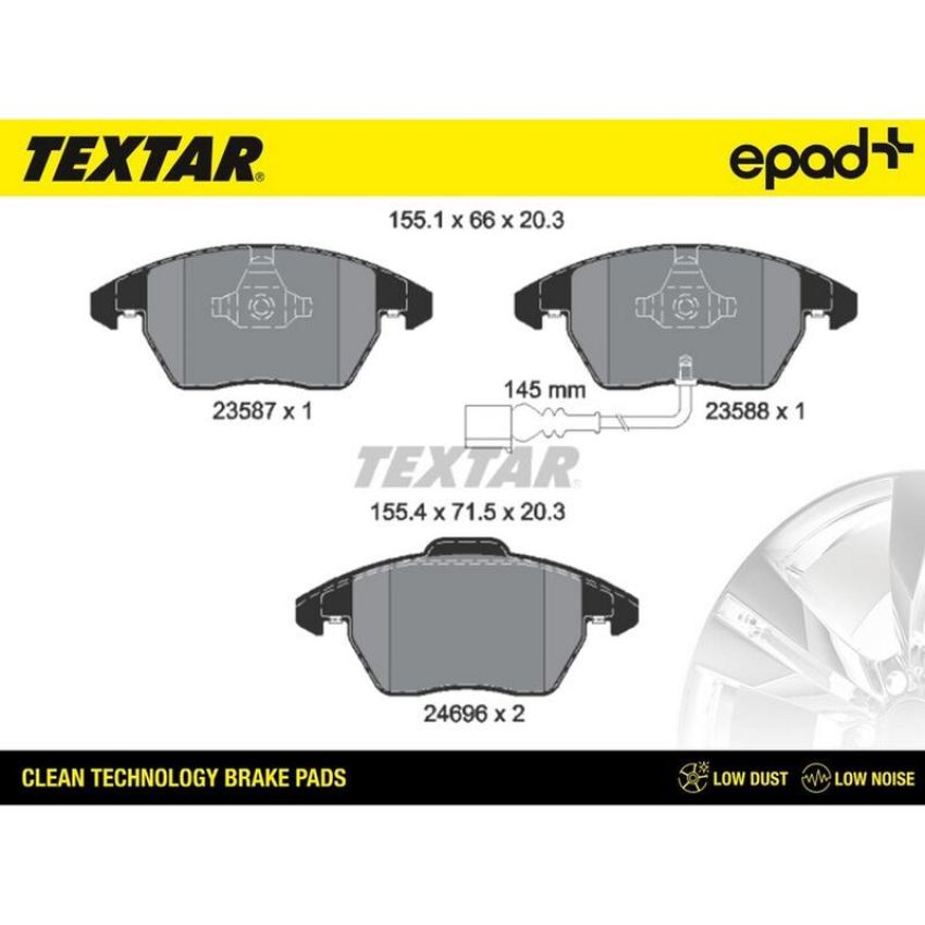 TEXTAR 2469602CP Brake Pad Set
