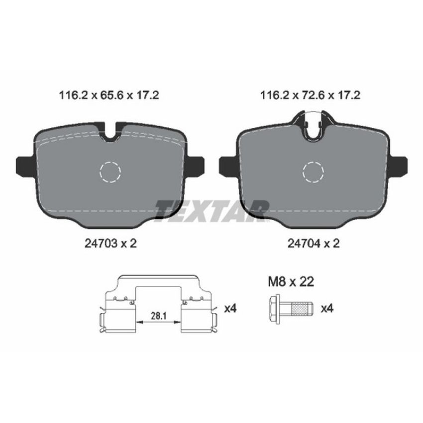 TEXTAR 2470303 Brake Pad Set