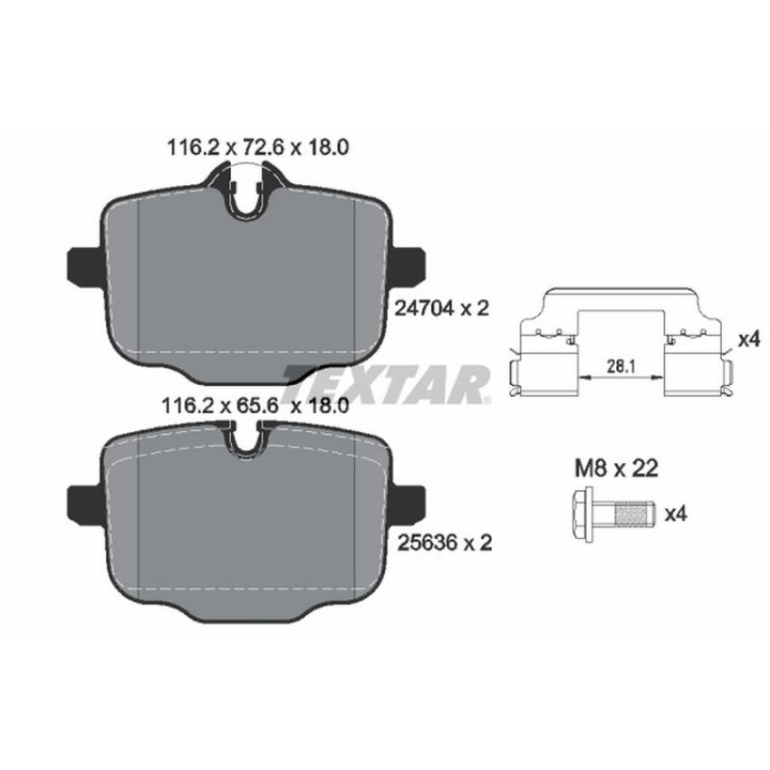 TEXTAR 2470401 Brake Pad Set