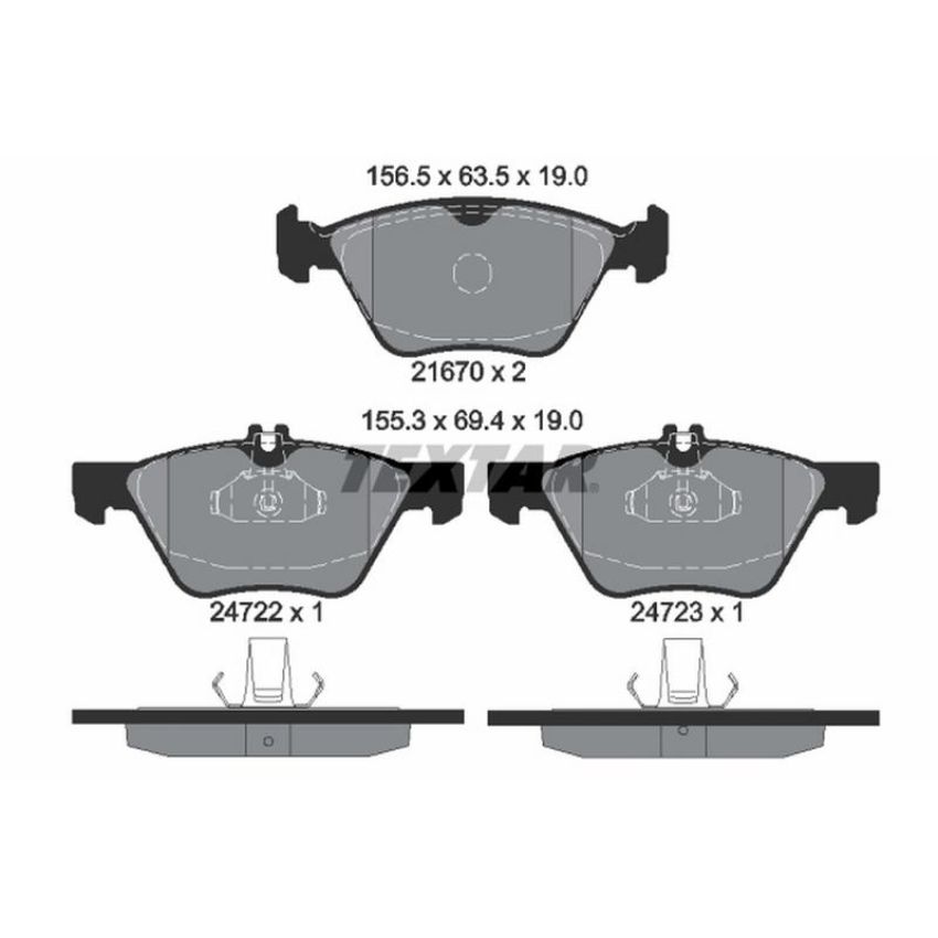 TEXTAR 2472201 Brake Pad Set
