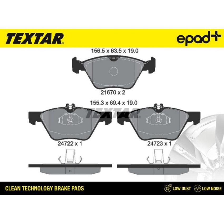 TEXTAR 2472201CP Brake Pad Set