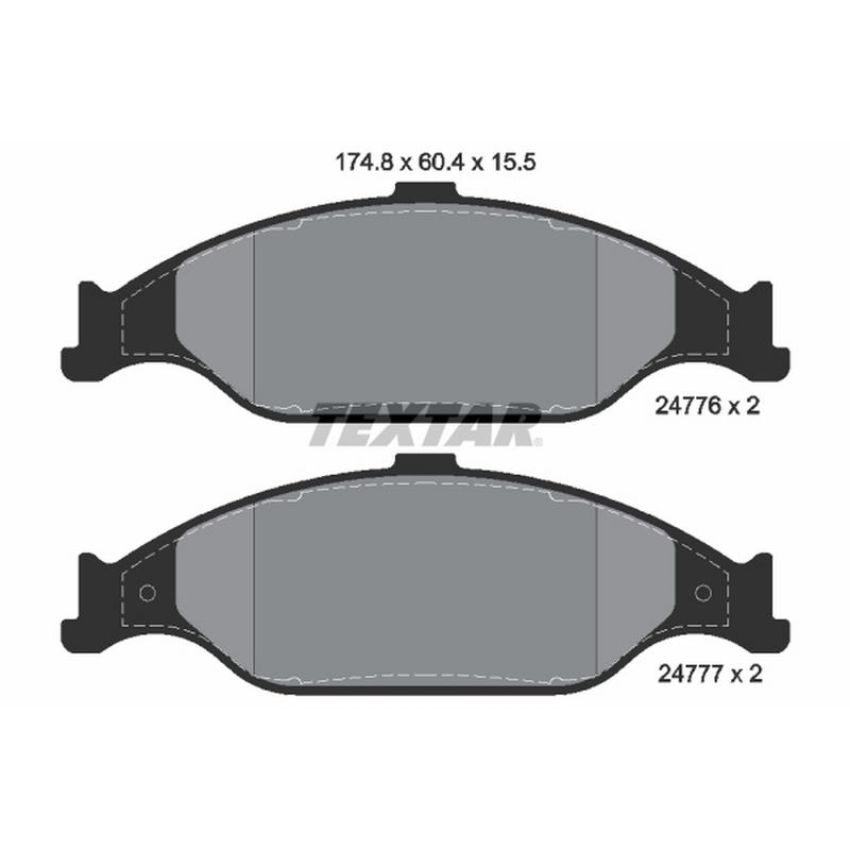 TEXTAR 2477601 Brake Pad Set