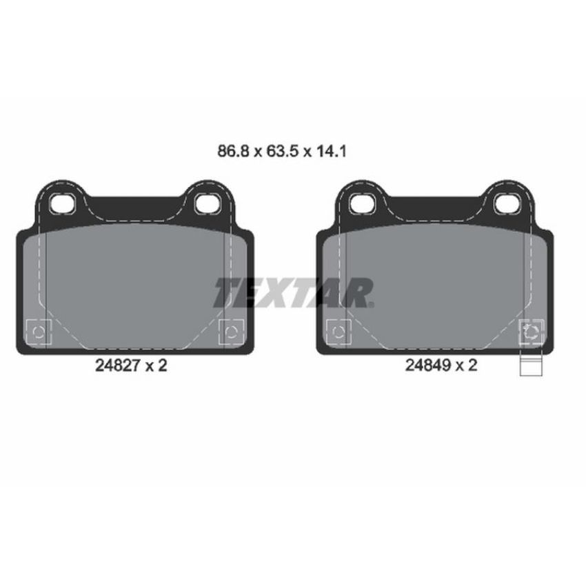TEXTAR 2482701 Brake Pad Set