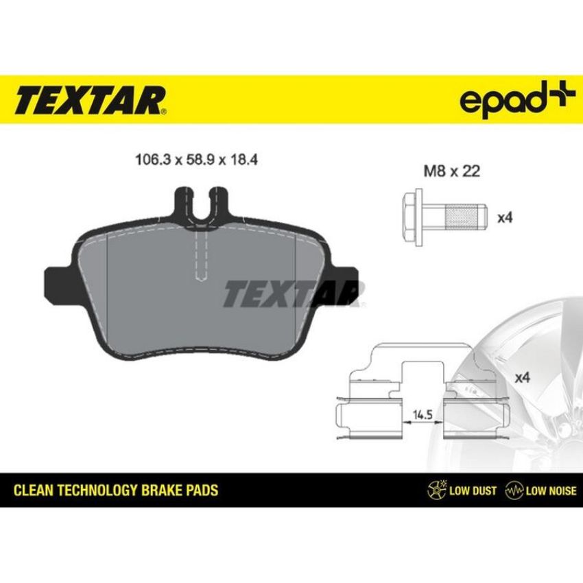 TEXTAR 2484801CP Brake Pad Set