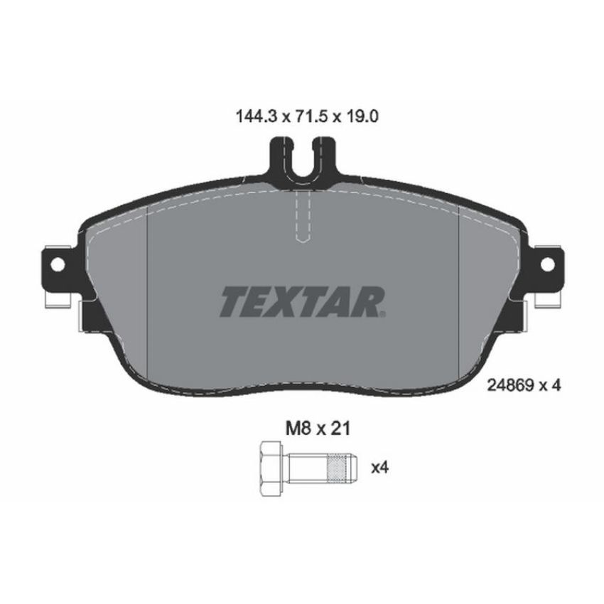 TEXTAR 2486901 Brake Pad Set