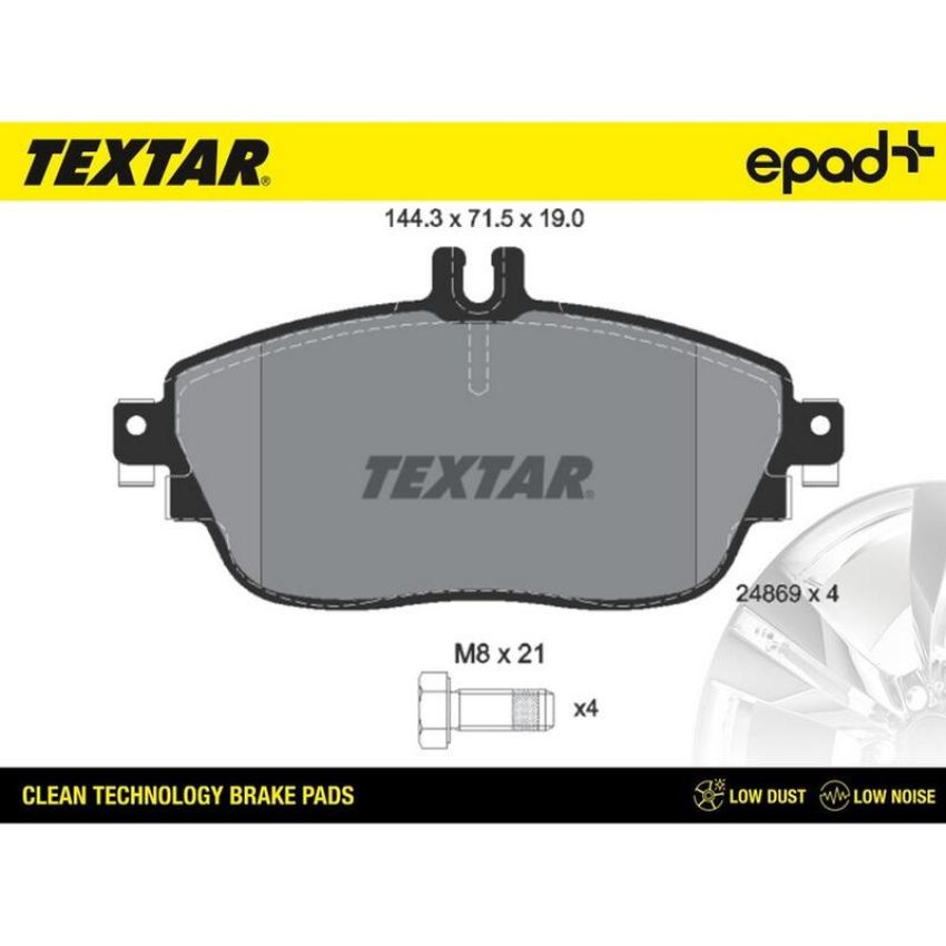 TEXTAR 2486901CP Brake Pad Set