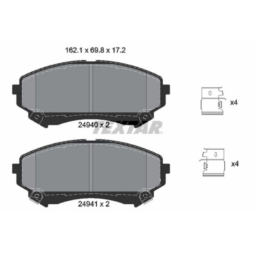 TEXTAR 2494001 Brake Pad Set