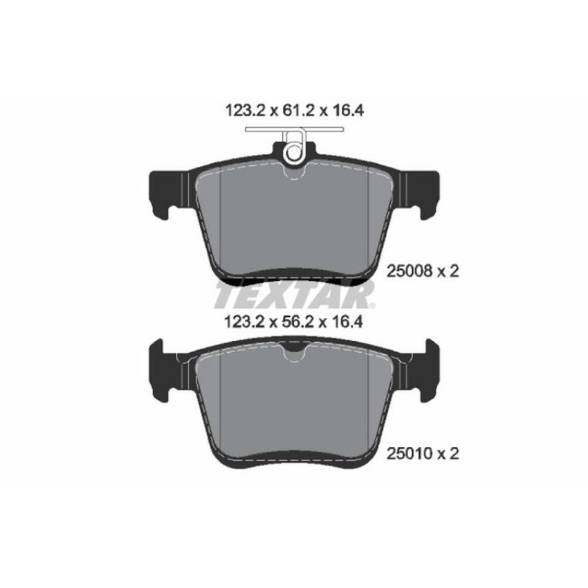 TEXTAR 2500801 Brake Pad Set