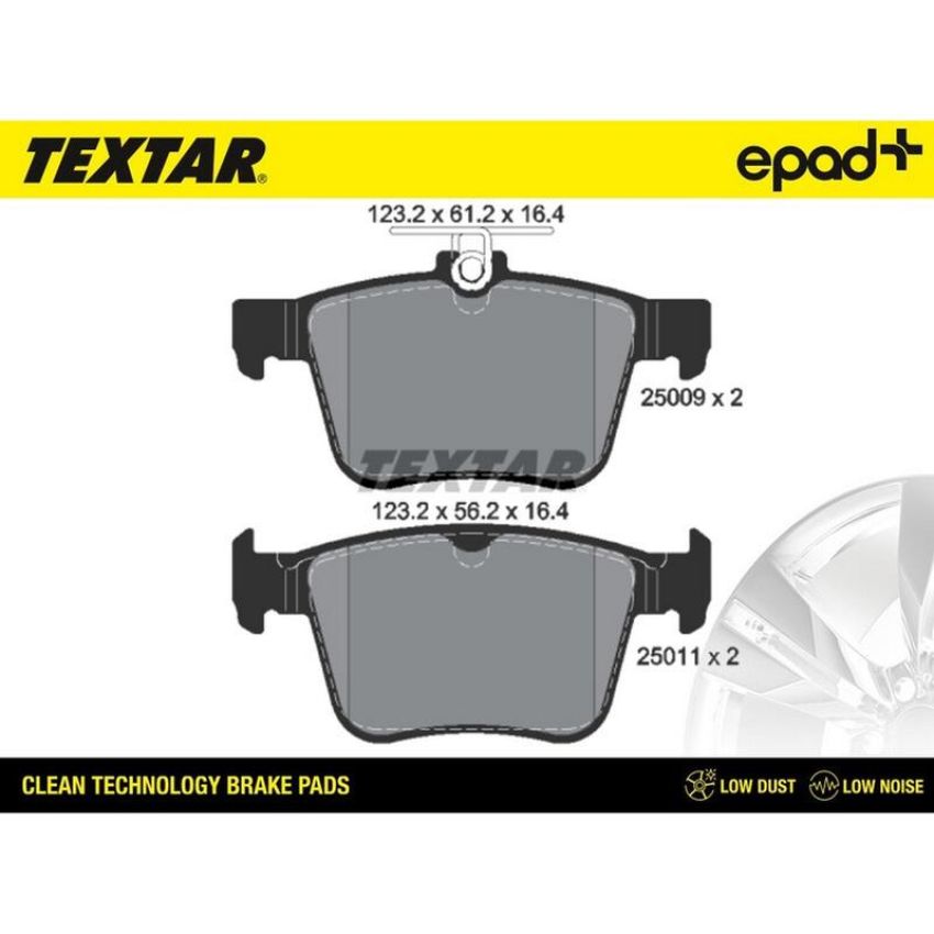 TEXTAR 2500901CP Brake Pad Set