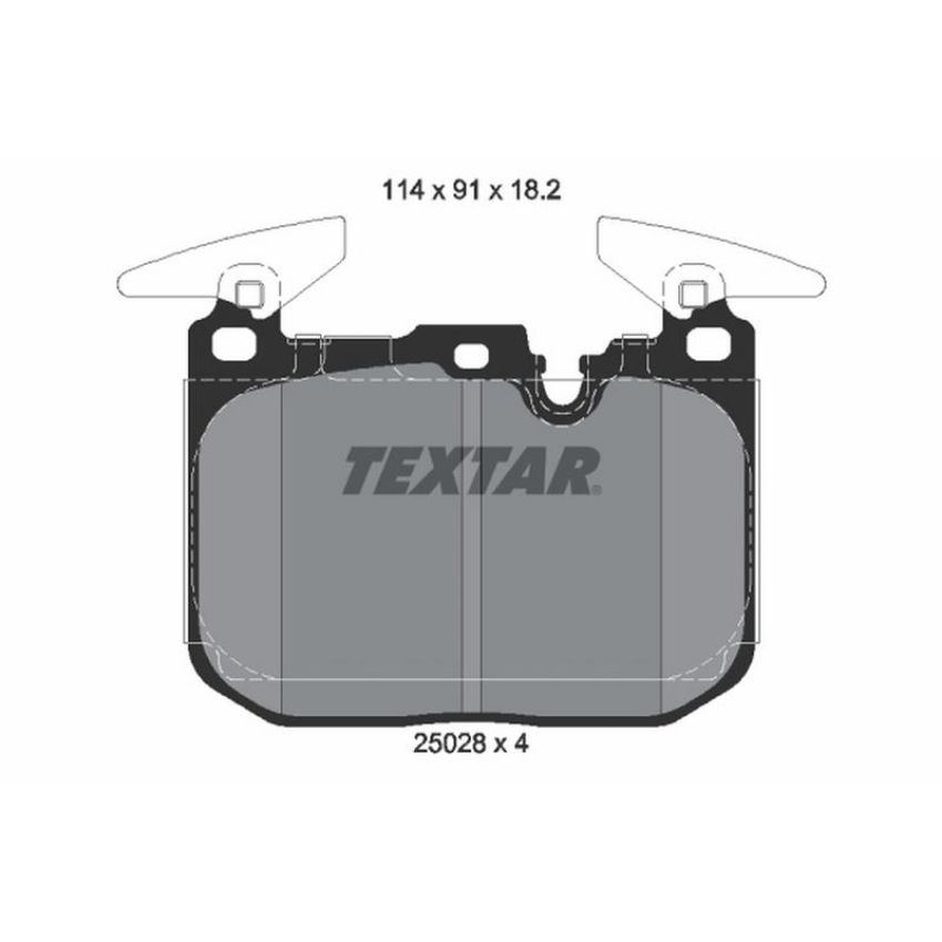 TEXTAR 2502801 Brake Pad Set