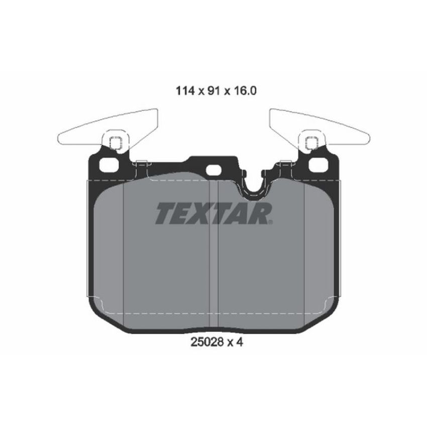 TEXTAR 2502807 Brake Pad Set