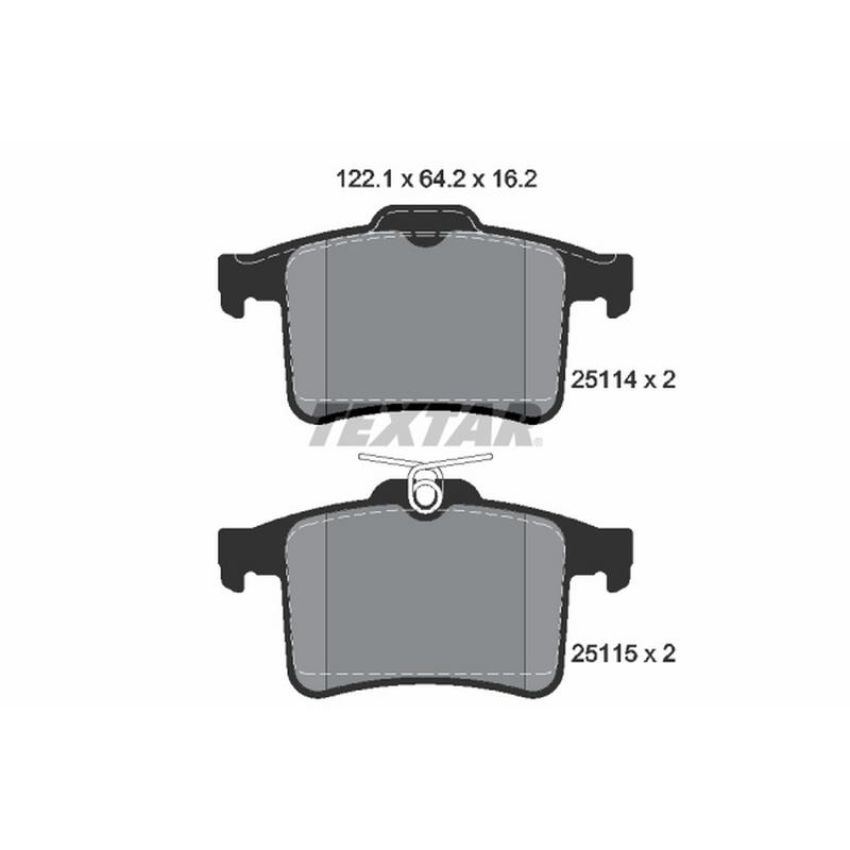 TEXTAR 2511401 Brake Pad Set
