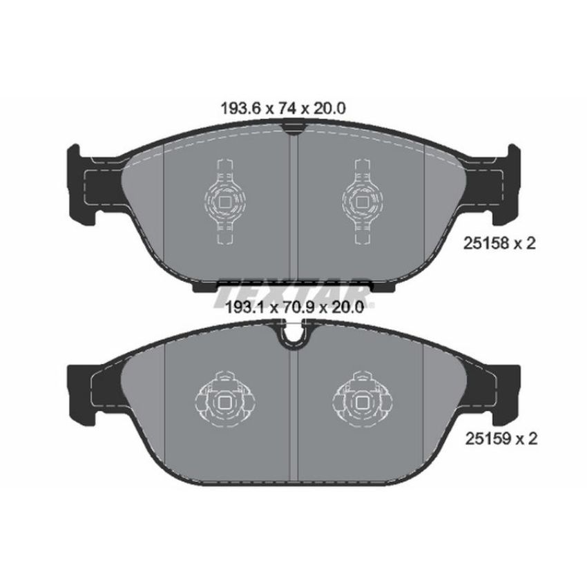 TEXTAR 2515802 Brake Pad Set