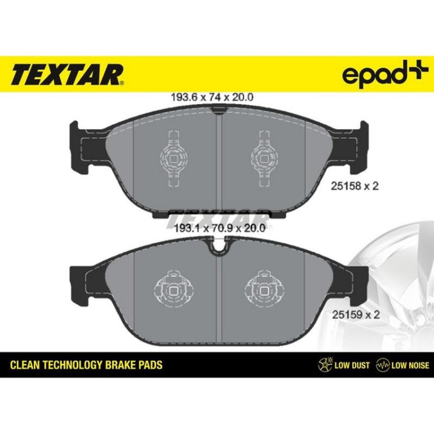 TEXTAR 2515802CP Brake Pad Set