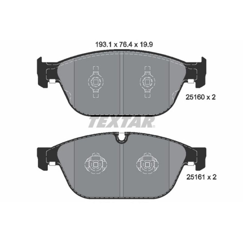 TEXTAR 2516002 Brake Pad Set