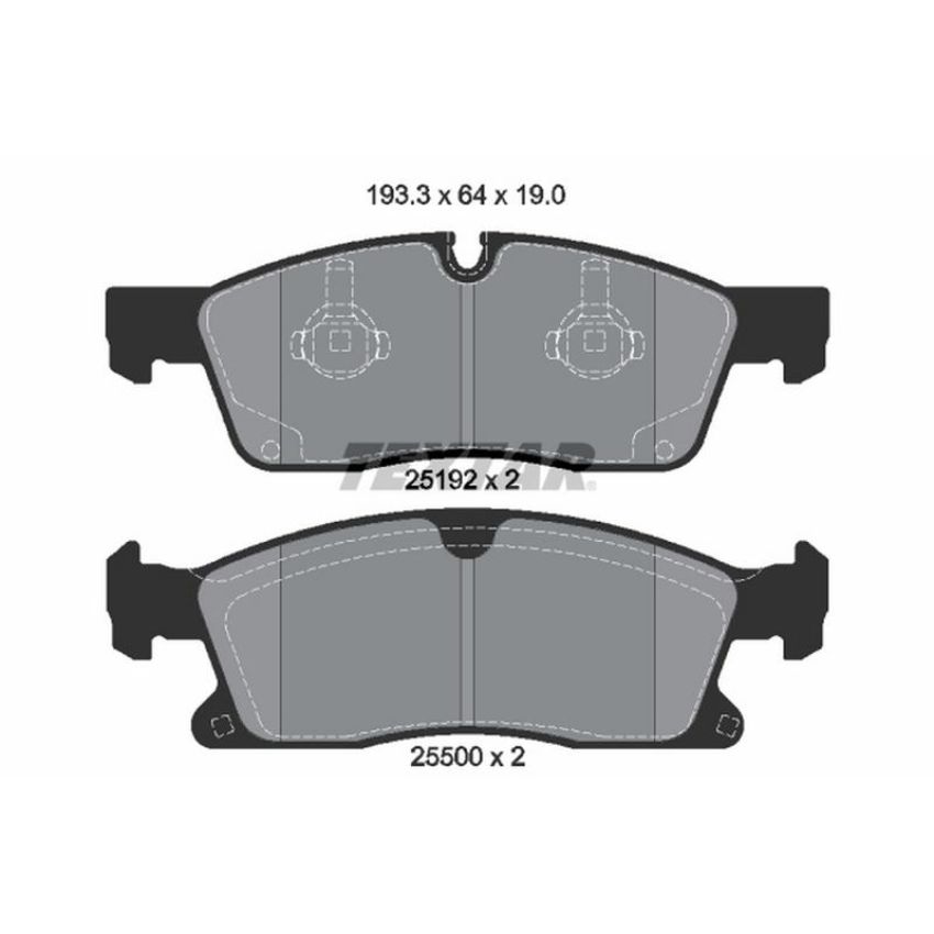 TEXTAR 2519201 Brake Pad Set