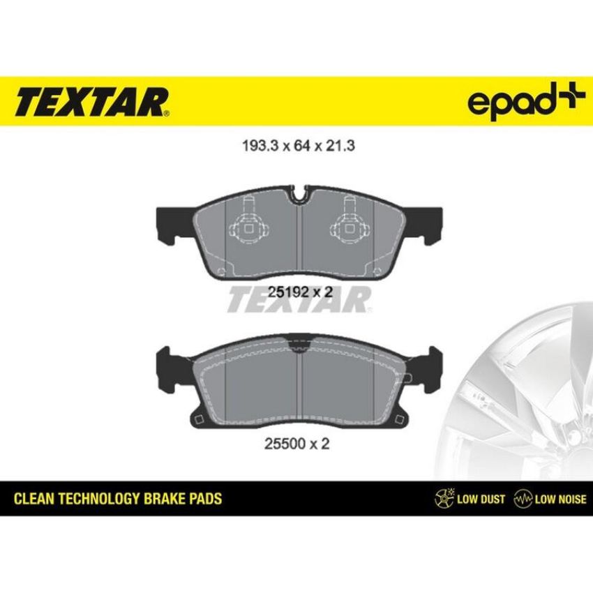 TEXTAR 2519202CP Brake Pad Set