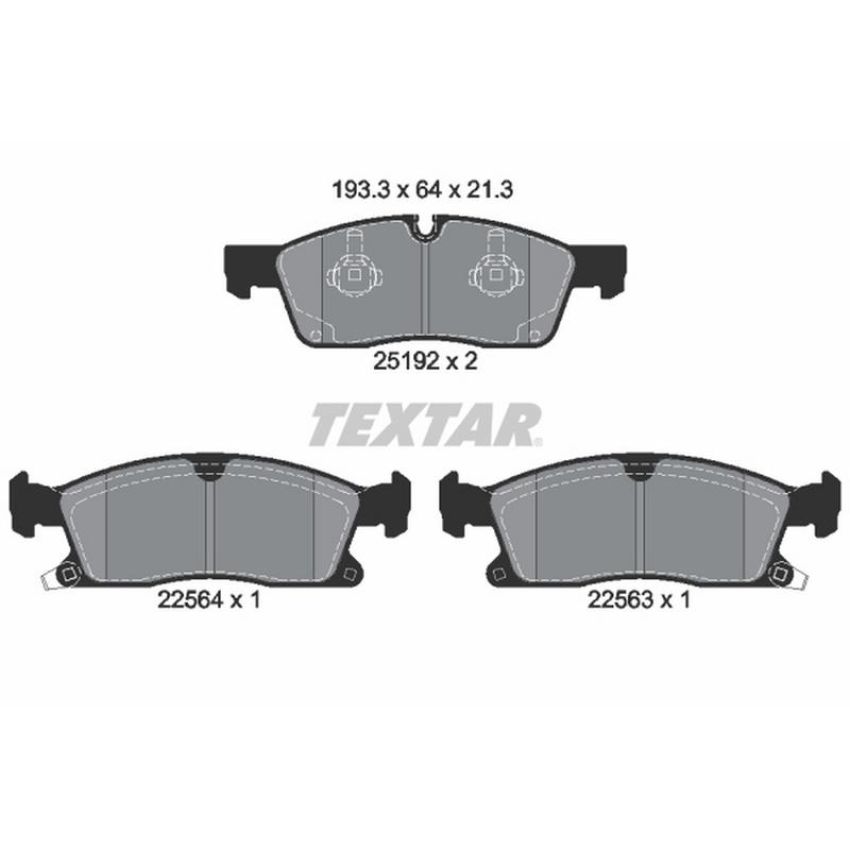 TEXTAR 2519207 Brake Pad Set