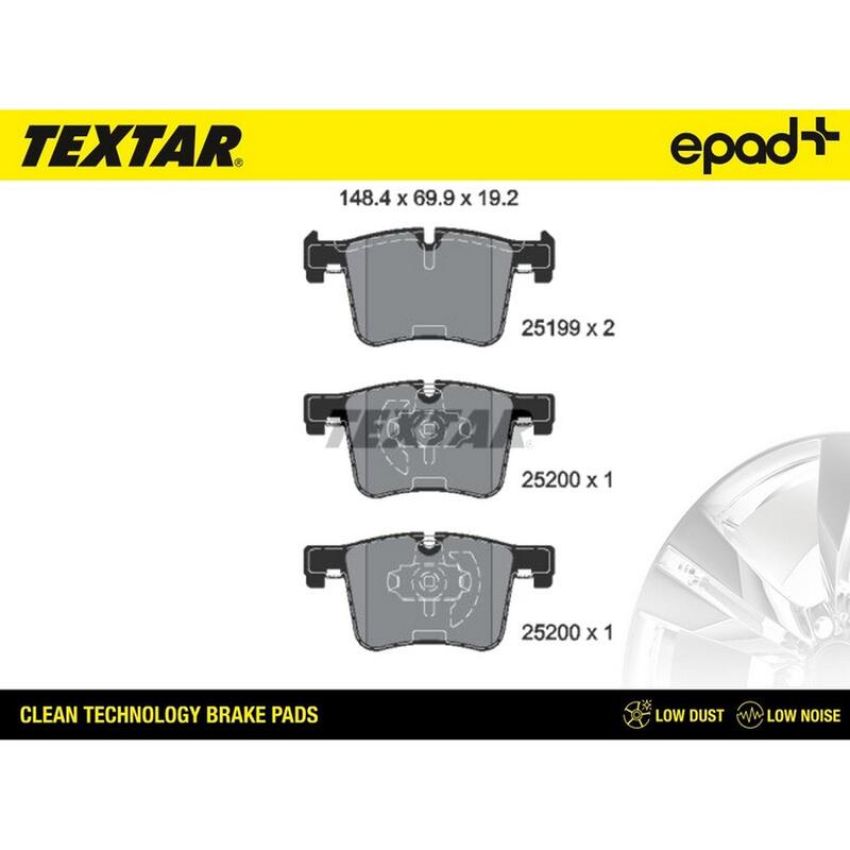 TEXTAR 2519901CP Brake Pad Set