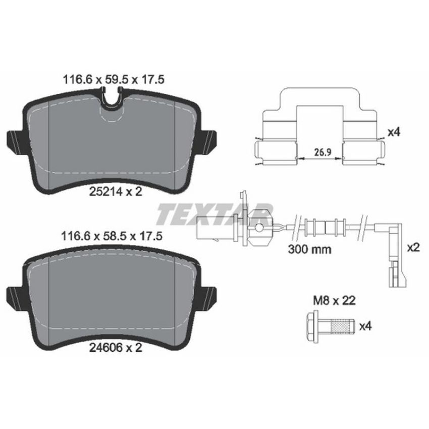 TEXTAR 2521401 Brake Pad Set