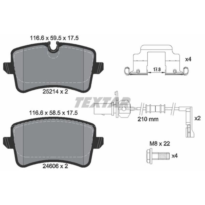 TEXTAR 2521402 Brake Pad Set