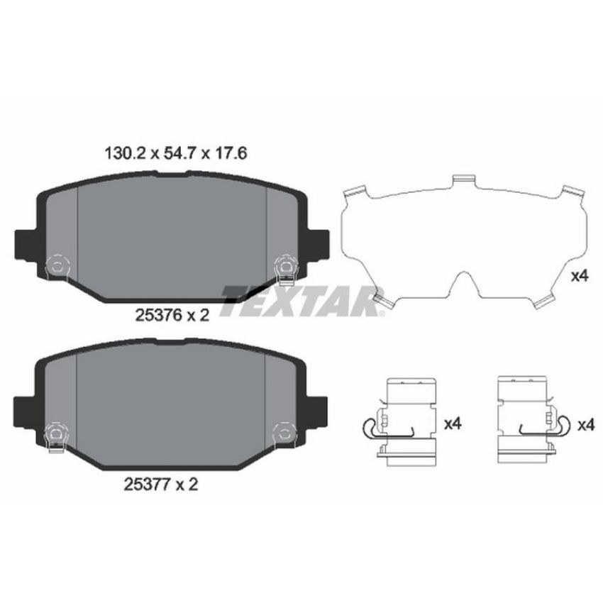 TEXTAR 2537601 Brake Pad Set