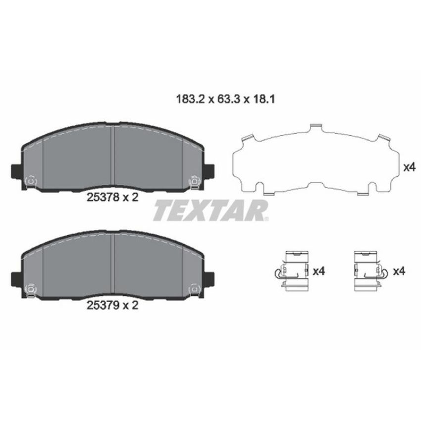 TEXTAR 2537801 Brake Pad Set