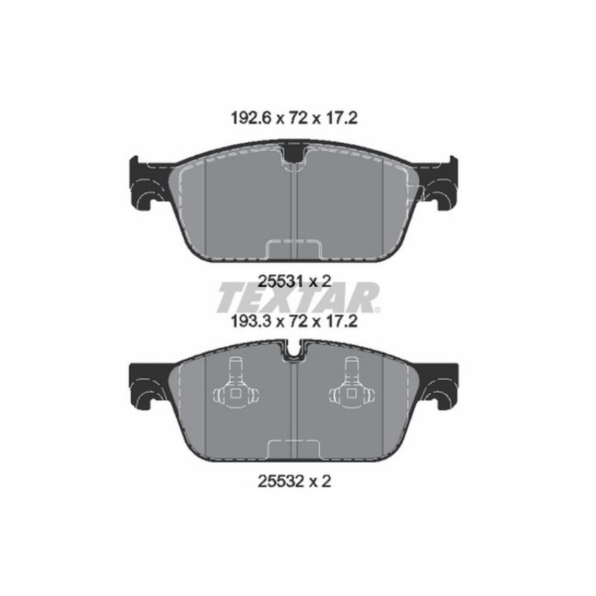 TEXTAR 2553103 Brake Pad Set