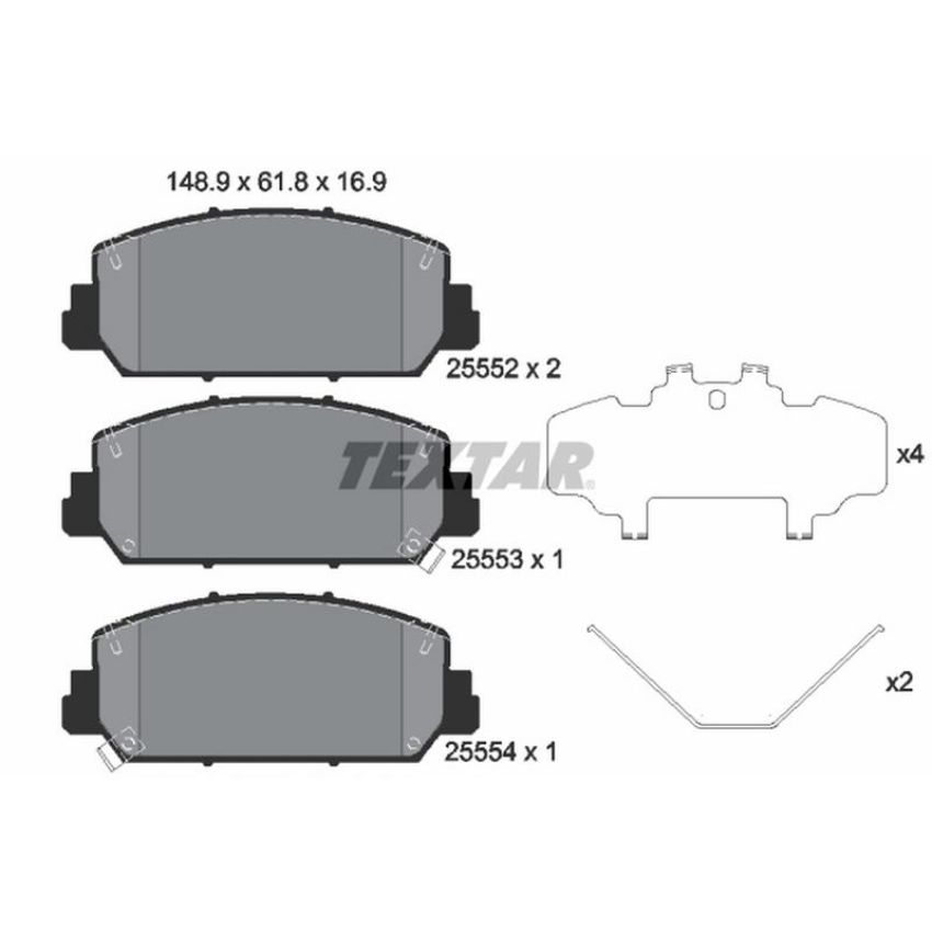 TEXTAR 2555201 Brake Pad Set
