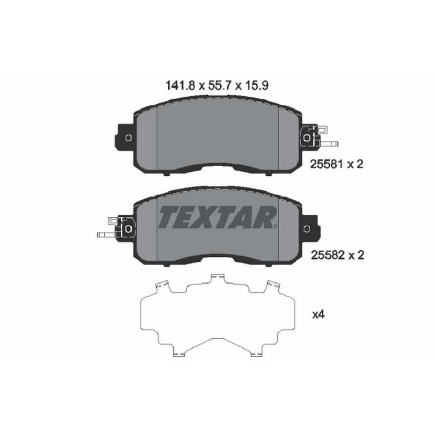 TEXTAR 2558101 Brake Pad Set