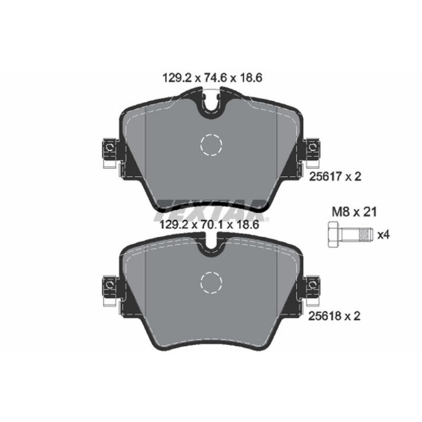 TEXTAR 2561701 Brake Pad Set