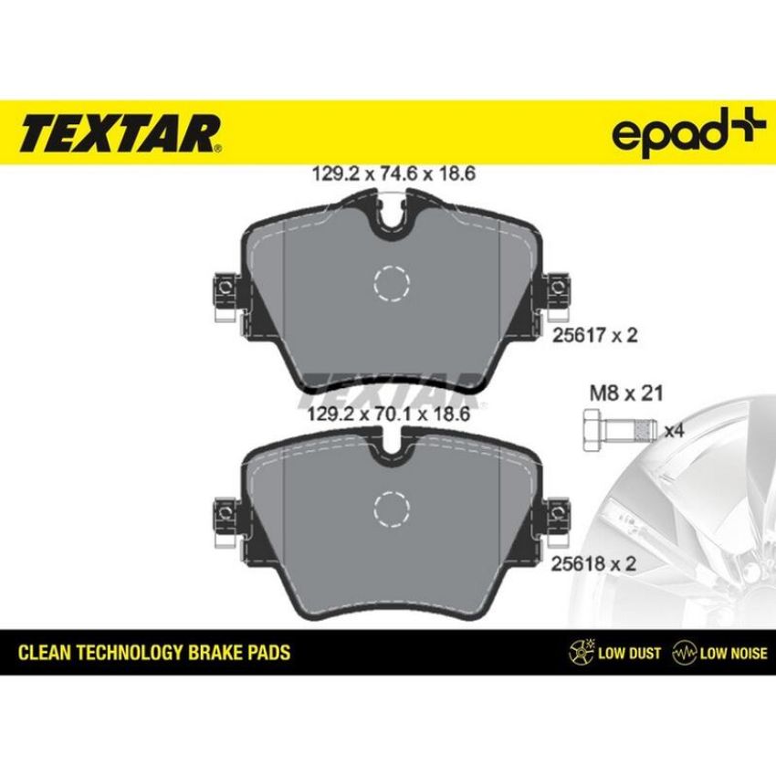 TEXTAR 2561701CP Brake Pad Set