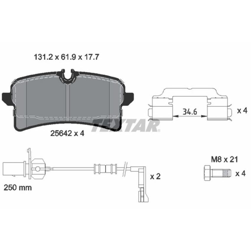 TEXTAR 2564201 Brake Pad Set