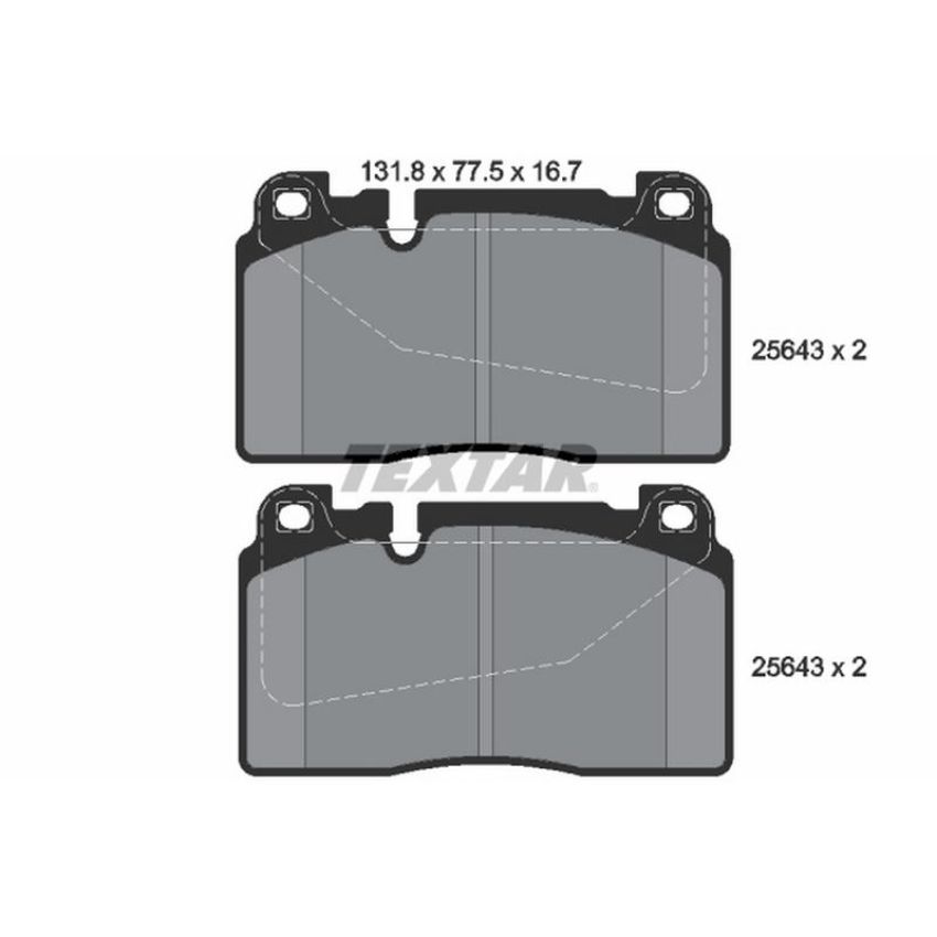 TEXTAR 2564301 Brake Pad Set