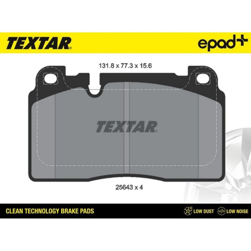 TEXTAR 2564302CP Brake Pad Set