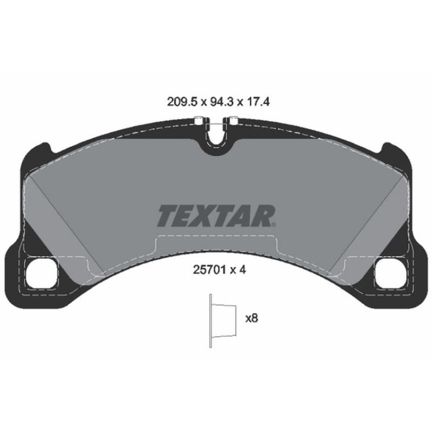 TEXTAR 2570101 Brake Pad Set