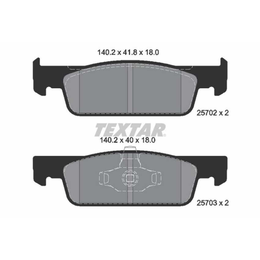 TEXTAR 2570201 Brake Pad Set