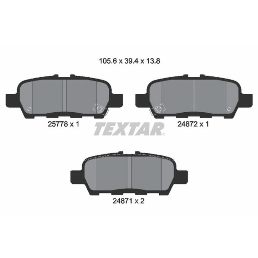 TEXTAR 2577801 Brake Pad Set