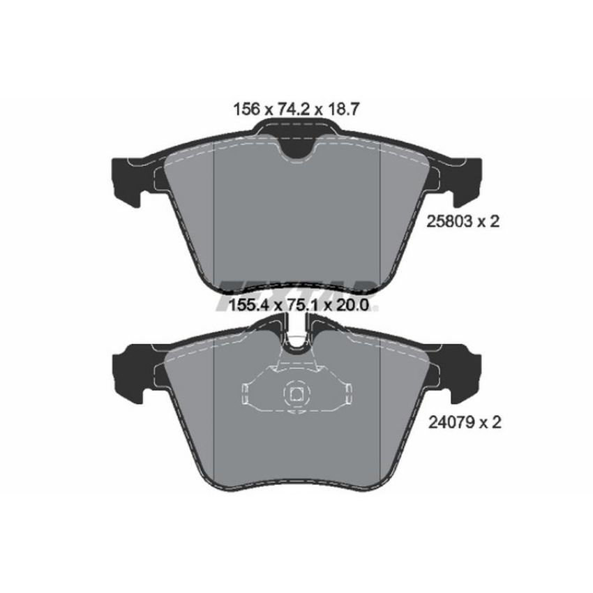 TEXTAR 2580301 Brake Pad Set