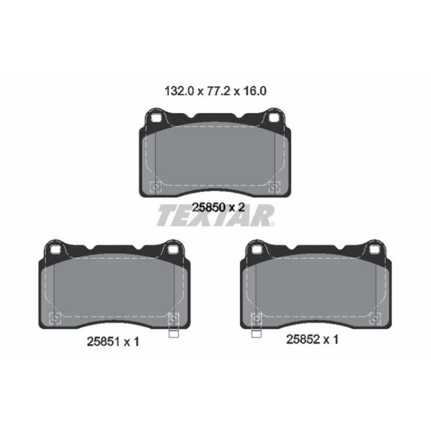 TEXTAR 2585001 Brake Pad Set