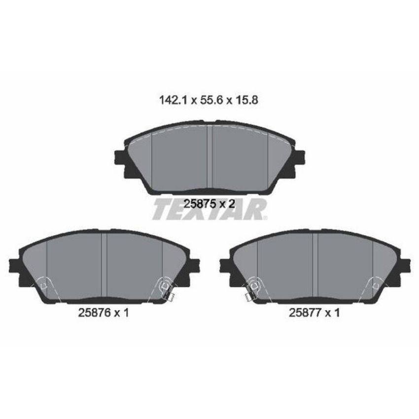 TEXTAR 2587501 Brake Pad Set