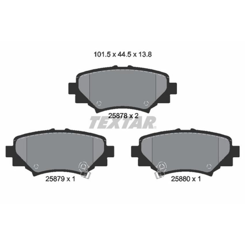 TEXTAR 2587801 Brake Pad Set