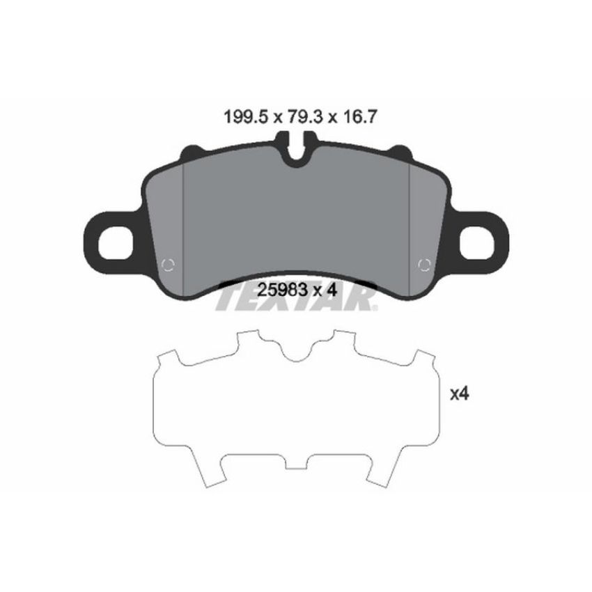 TEXTAR 2598301 Brake Pad Set