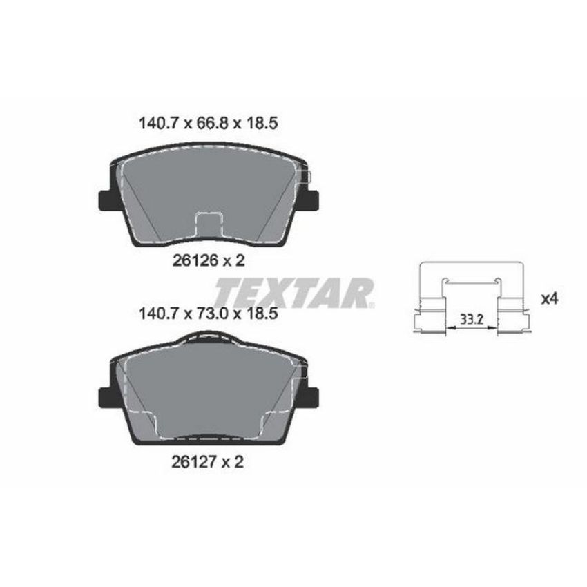 TEXTAR 2612601 Brake Pad Set